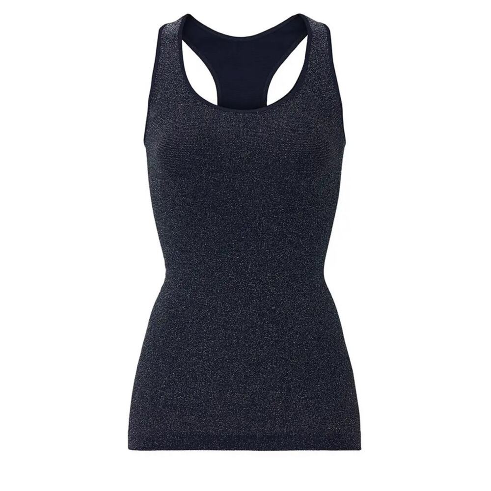 Phat Buddha varick glitter work out racer back tank top NWT O/S